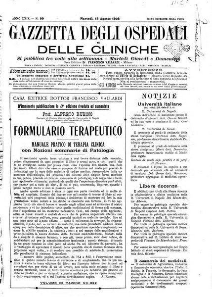 Gazzetta degli ospedali e delle cliniche