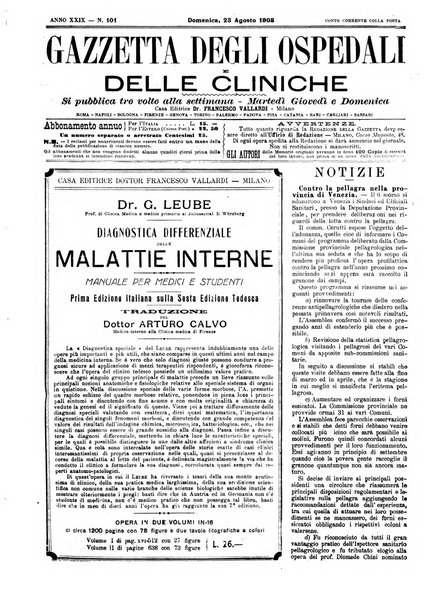 Gazzetta degli ospedali e delle cliniche