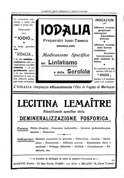 Gazzetta degli ospedali e delle cliniche