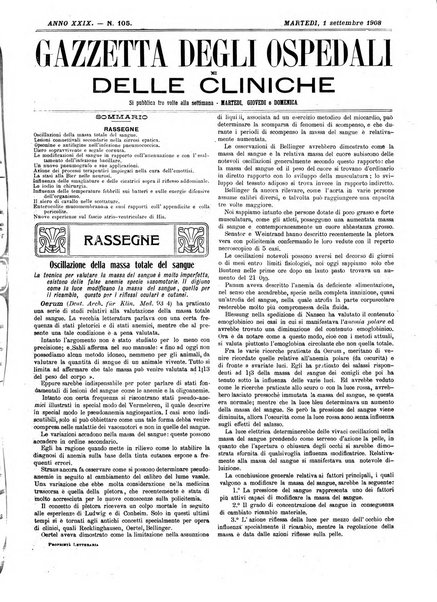 Gazzetta degli ospedali e delle cliniche