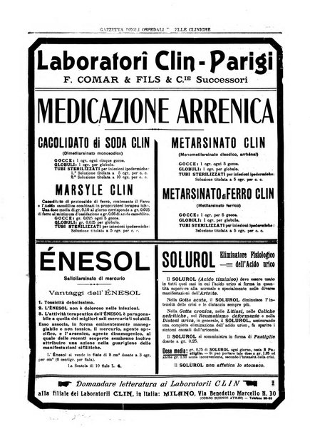 Gazzetta degli ospedali e delle cliniche