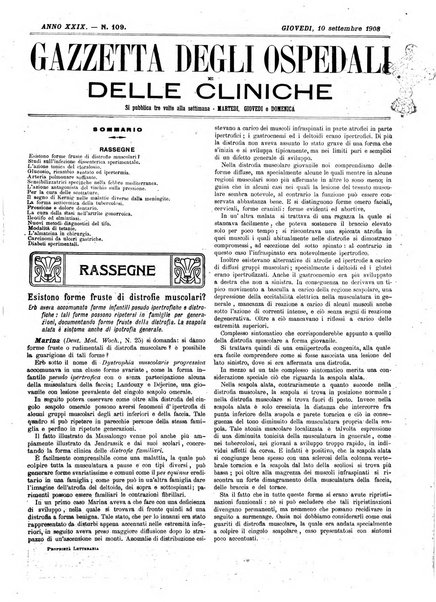 Gazzetta degli ospedali e delle cliniche