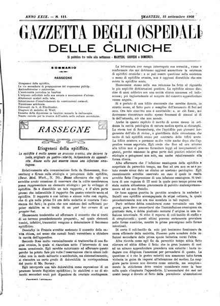 Gazzetta degli ospedali e delle cliniche