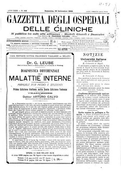 Gazzetta degli ospedali e delle cliniche