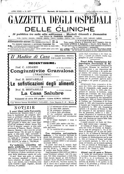 Gazzetta degli ospedali e delle cliniche