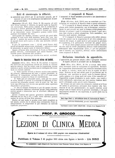 Gazzetta degli ospedali e delle cliniche