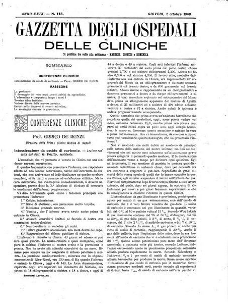 Gazzetta degli ospedali e delle cliniche