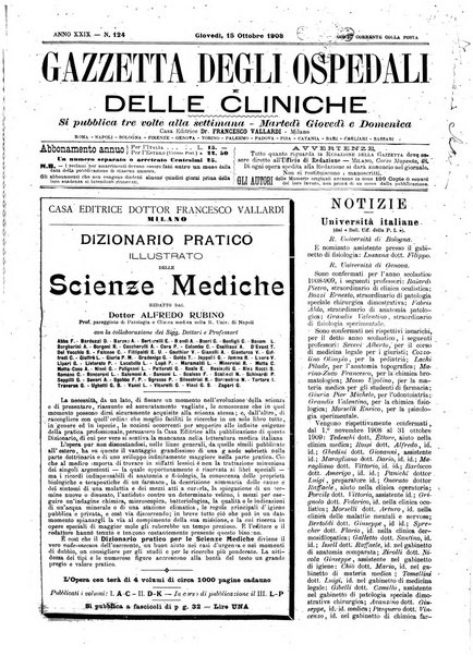 Gazzetta degli ospedali e delle cliniche