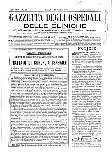 Gazzetta degli ospedali e delle cliniche