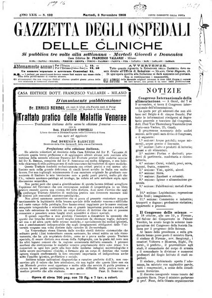 Gazzetta degli ospedali e delle cliniche