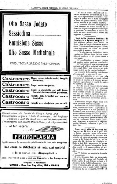 Gazzetta degli ospedali e delle cliniche