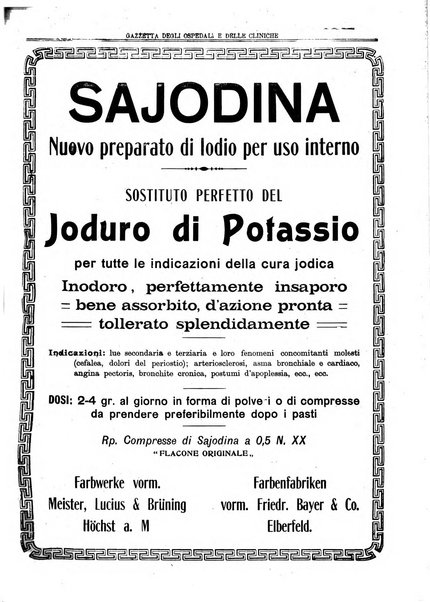 Gazzetta degli ospedali e delle cliniche