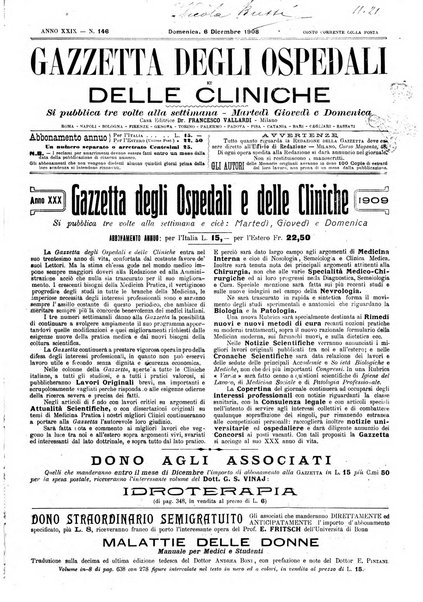 Gazzetta degli ospedali e delle cliniche