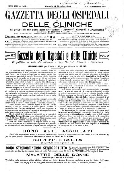 Gazzetta degli ospedali e delle cliniche