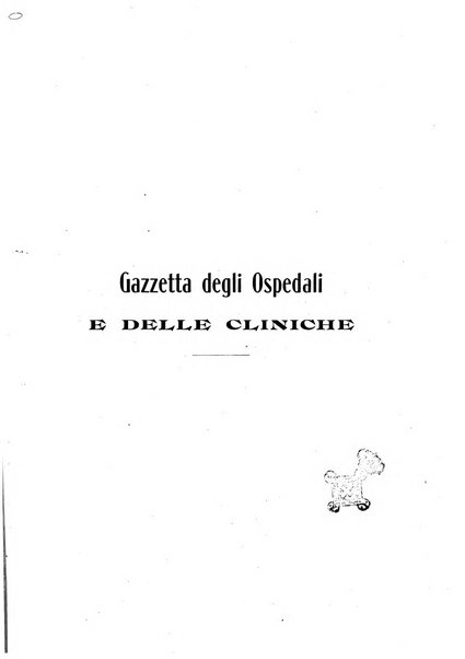 Gazzetta degli ospedali e delle cliniche