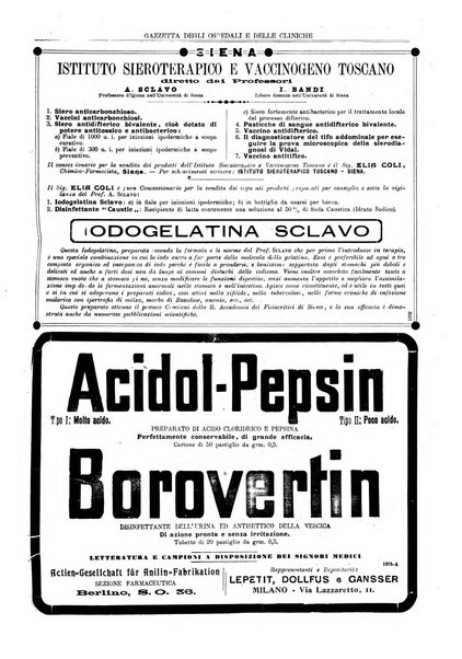 Gazzetta degli ospedali e delle cliniche