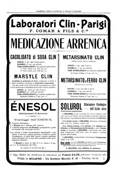 Gazzetta degli ospedali e delle cliniche