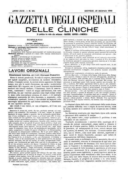 Gazzetta degli ospedali e delle cliniche