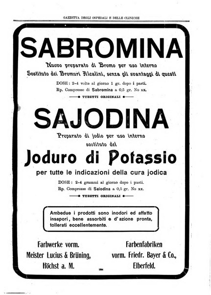 Gazzetta degli ospedali e delle cliniche