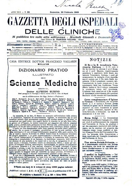 Gazzetta degli ospedali e delle cliniche