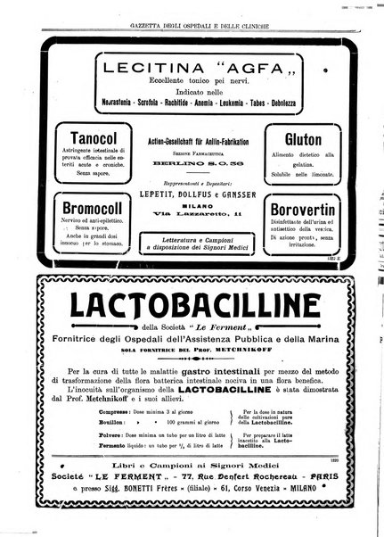 Gazzetta degli ospedali e delle cliniche