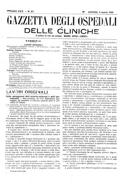 Gazzetta degli ospedali e delle cliniche