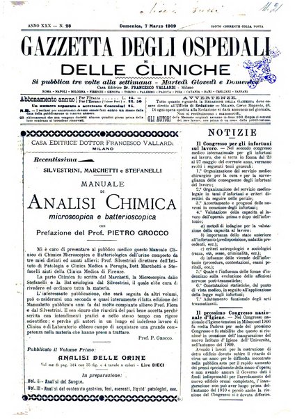 Gazzetta degli ospedali e delle cliniche