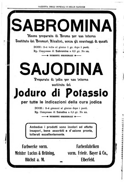 Gazzetta degli ospedali e delle cliniche