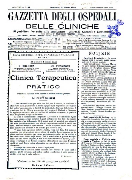 Gazzetta degli ospedali e delle cliniche