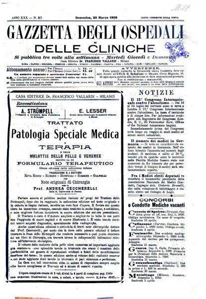 Gazzetta degli ospedali e delle cliniche