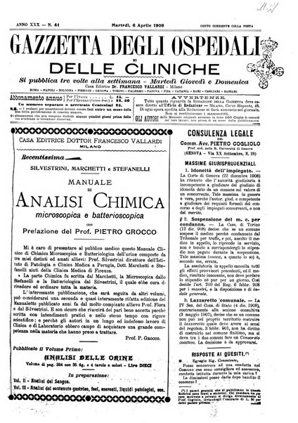 Gazzetta degli ospedali e delle cliniche