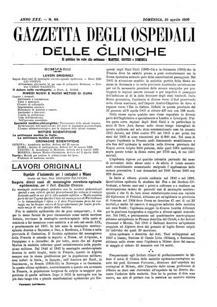 Gazzetta degli ospedali e delle cliniche