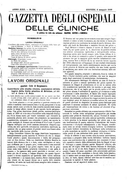 Gazzetta degli ospedali e delle cliniche