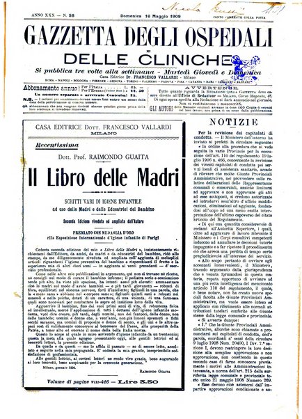 Gazzetta degli ospedali e delle cliniche