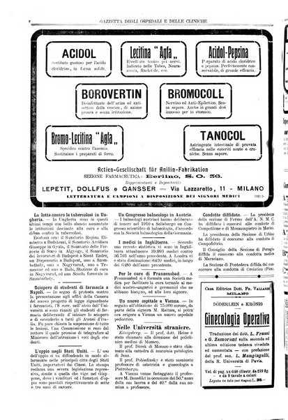 Gazzetta degli ospedali e delle cliniche