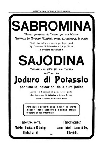 Gazzetta degli ospedali e delle cliniche