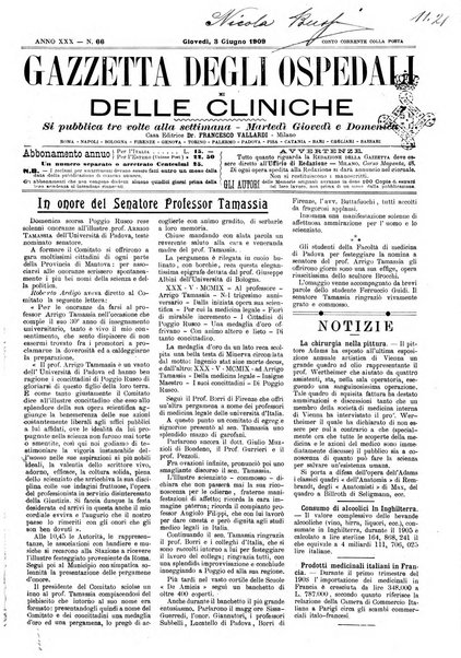 Gazzetta degli ospedali e delle cliniche