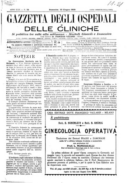 Gazzetta degli ospedali e delle cliniche