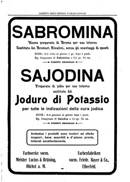 Gazzetta degli ospedali e delle cliniche