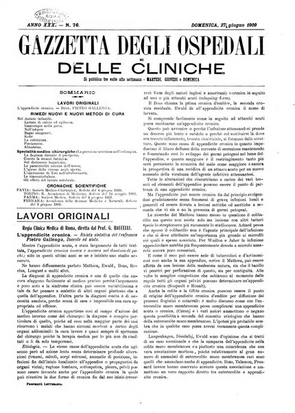 Gazzetta degli ospedali e delle cliniche