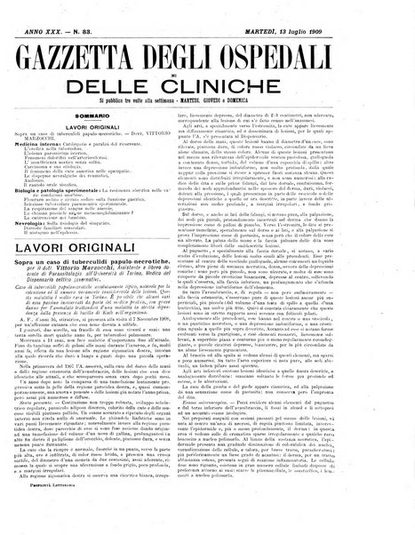 Gazzetta degli ospedali e delle cliniche