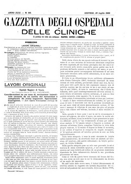 Gazzetta degli ospedali e delle cliniche