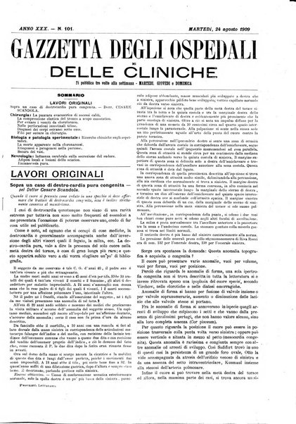 Gazzetta degli ospedali e delle cliniche