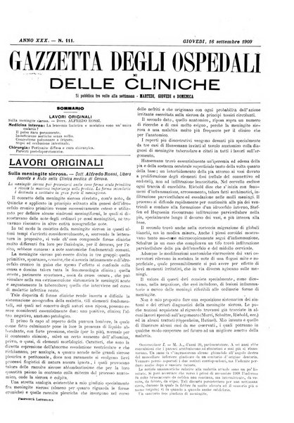 Gazzetta degli ospedali e delle cliniche