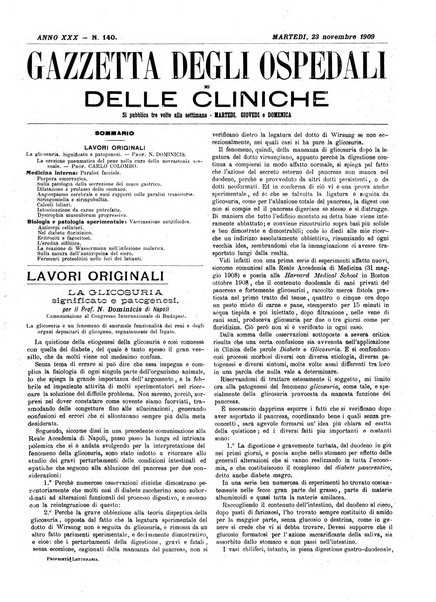 Gazzetta degli ospedali e delle cliniche