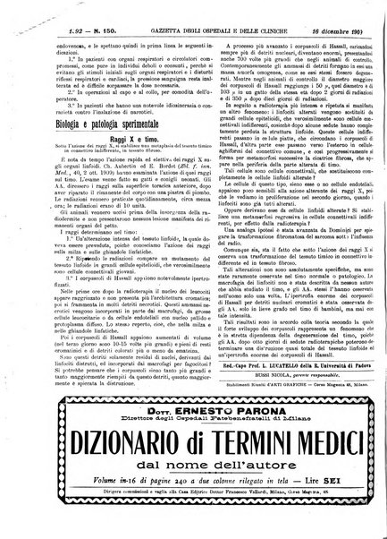 Gazzetta degli ospedali e delle cliniche