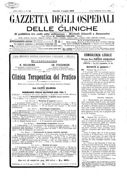 Gazzetta degli ospedali e delle cliniche