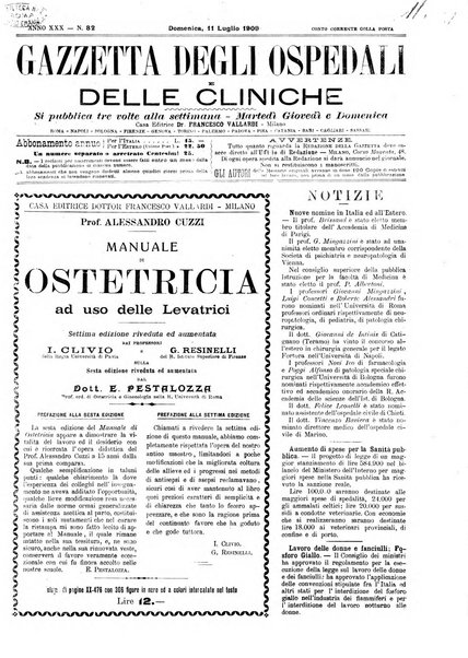 Gazzetta degli ospedali e delle cliniche