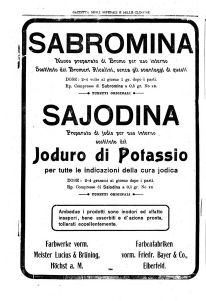 Gazzetta degli ospedali e delle cliniche