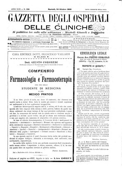 Gazzetta degli ospedali e delle cliniche